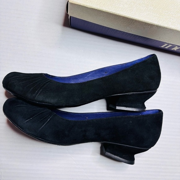 INDIGO By Clarks Black Suede Tangier Shoes Size 9 - Picture 6 of 8